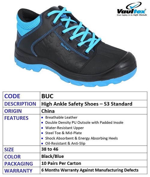 کفش ایمنی خارجی برند ولتکس مدل BUC