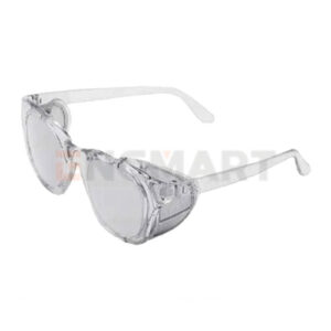 عینک ایمنی فریم دار شفاف بغل توری فلزی پن تایوان | SE2102