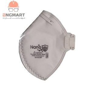 ماسک سوپاپ دار نانو N95 با فیلتراسیون FFP2 بسته 25 عددی