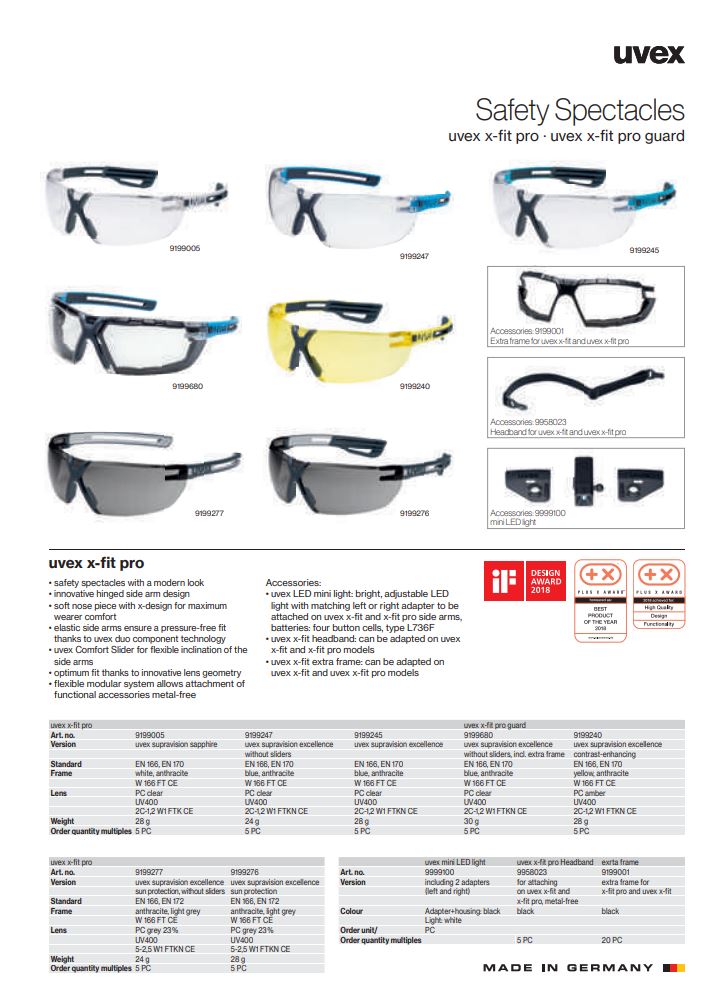 عینک پزشکی Uvex مدل X-Fit Pro سری 9199247